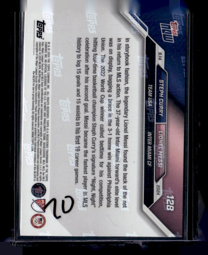 2024 Topps Now MLS #128 Steph Curry / Lionel Messi PR110182