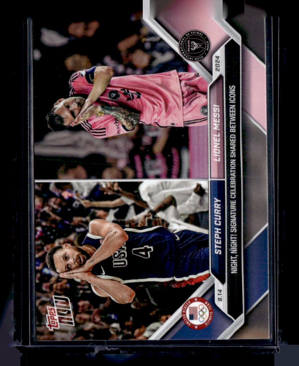 2024 Topps Now MLS #128 Steph Curry / Lionel Messi PR110182