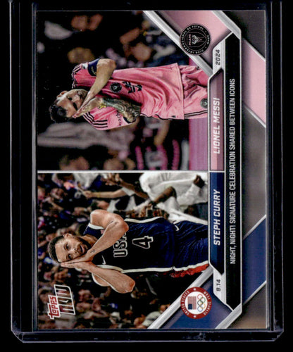 2024 Topps Now MLS #128 Steph Curry / Lionel Messi PR110182