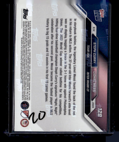 2024 Topps Now MLS #128 Steph Curry / Lionel Messi PR110182