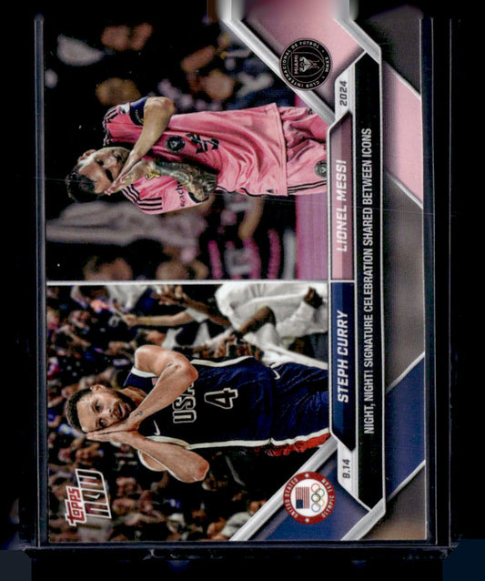 2024 Topps Now MLS #128 Steph Curry / Lionel Messi PR110182