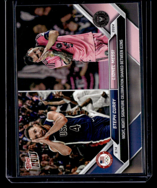 2024 Topps Now MLS #128 Steph Curry / Lionel Messi PR110182