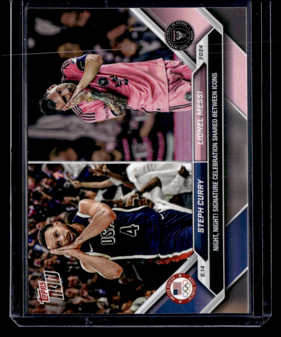 2024 Topps Now MLS #128 Steph Curry / Lionel Messi PR110182