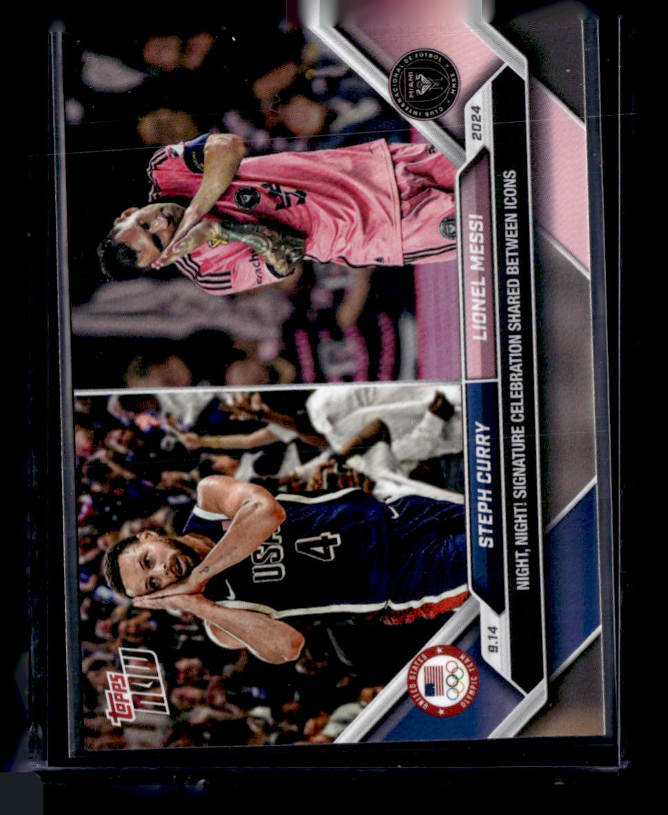 2024 Topps Now MLS #128 Steph Curry / Lionel Messi PR110182
