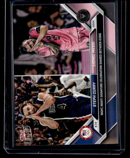 2024 Topps Now MLS #128 Steph Curry / Lionel Messi PR110182
