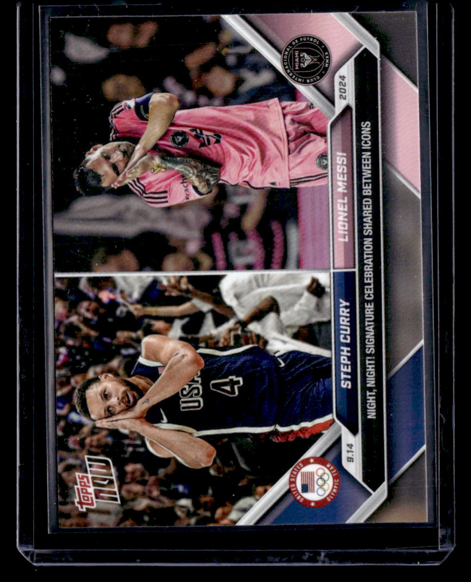 2024 Topps Now MLS #128 Steph Curry / Lionel Messi PR110182