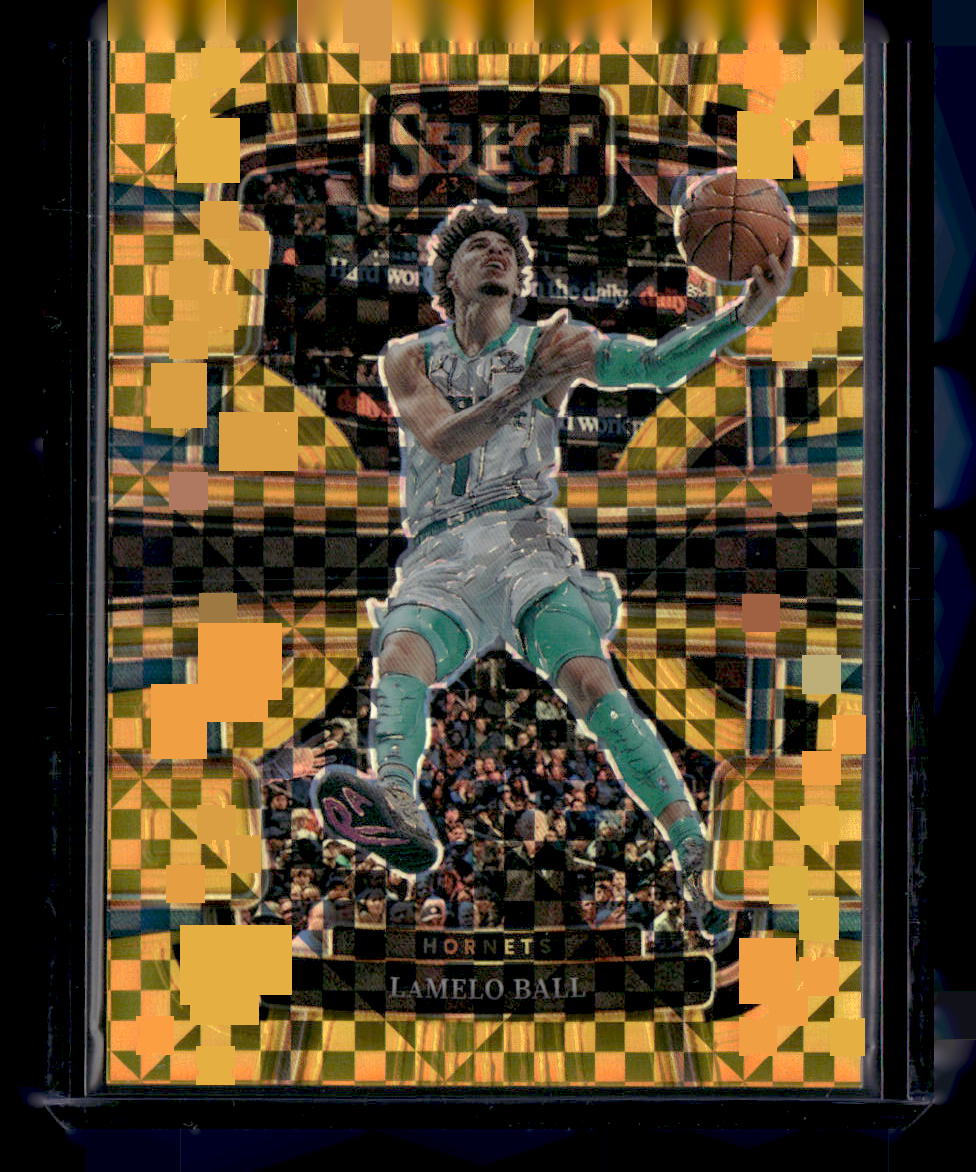 2023-24 Panini Select #53 LaMelo Ball Gold Prizms #/10