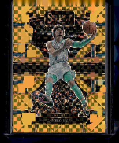 2023-24 Panini Select #53 LaMelo Ball Gold Prizms #/10