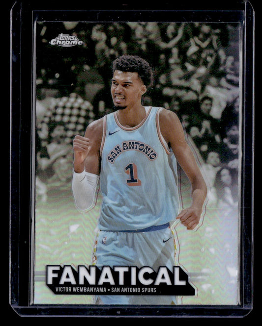 2025-26 Topps Chrome #FAN-1 Victor Wembanyama Fanatical