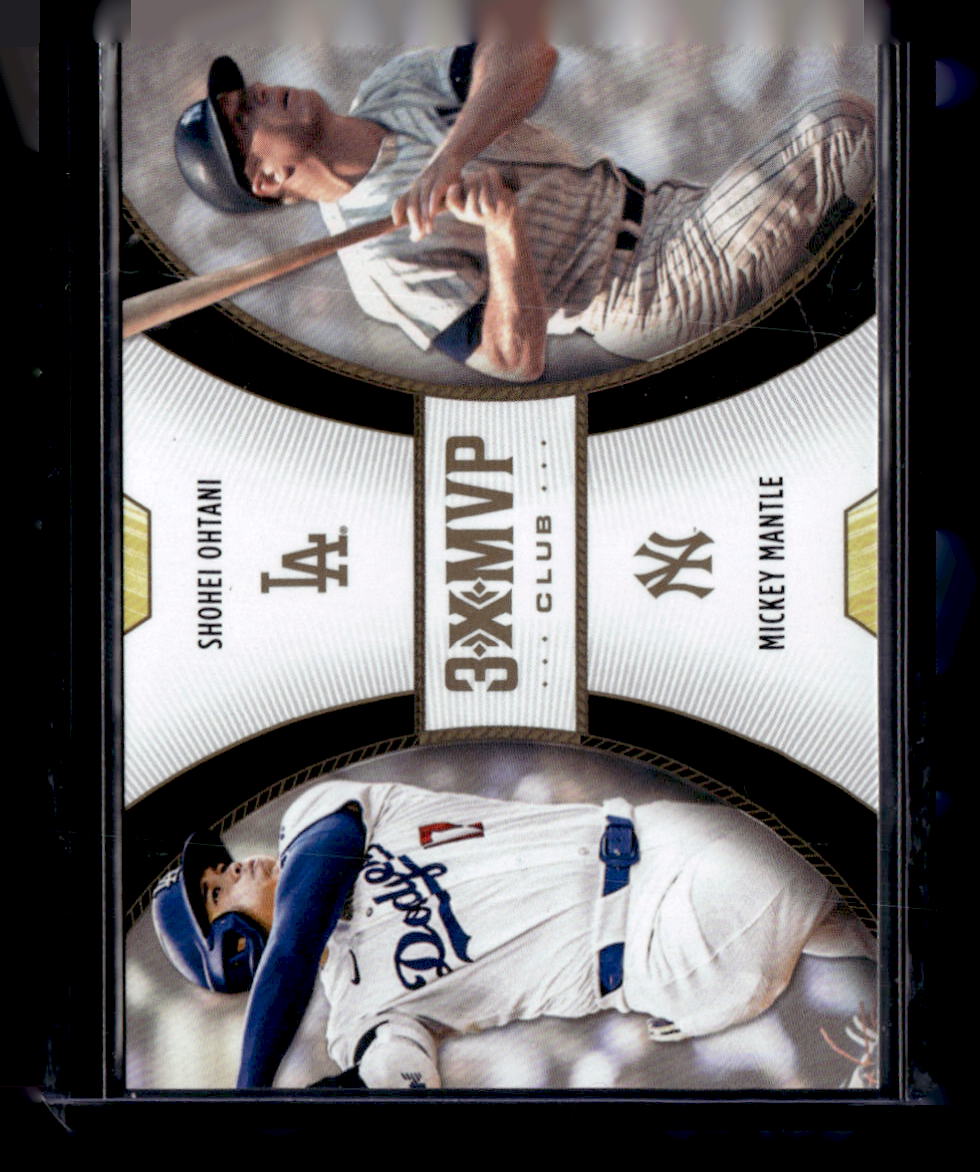 2025 Topps Welcome to the Club: 3X MVP #D6 Shohei Ohtani / Mickey Mantle Duals