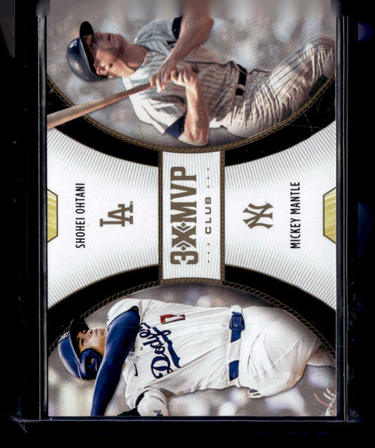 2025 Topps Welcome to the Club: 3X MVP #D6 Shohei Ohtani / Mickey Mantle Duals