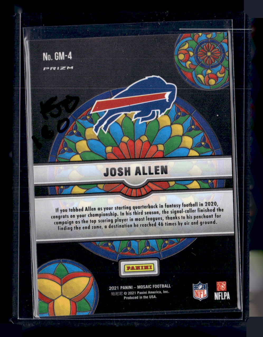 2021 Panini Mosaic #GM-4 Josh Allen Glass Mosaic