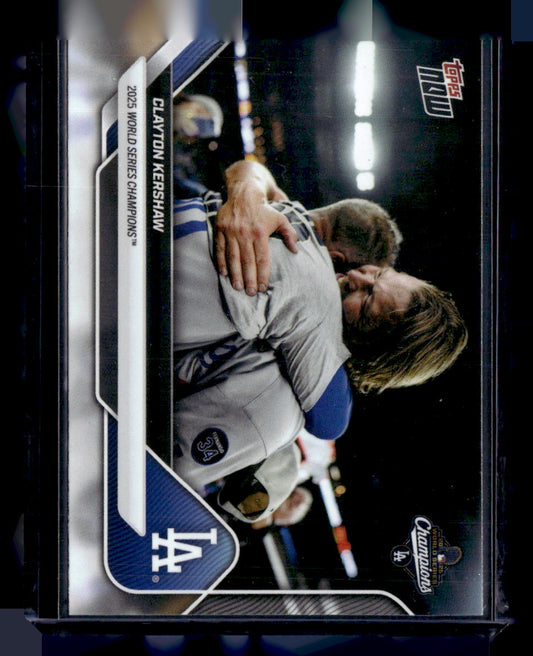 2025 Topps Now World Series Los Angeles Dodgers #WS-13SSP Clayton Kershaw