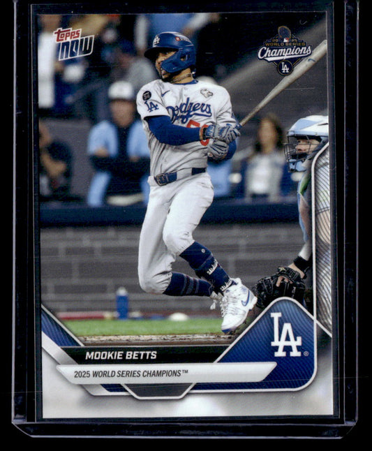 2025 Topps Now World Series Champions Los Angeles Dodgers #WS-2SP Mookie Betts