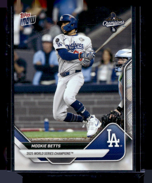 2025 Topps Now World Series Champions Los Angeles Dodgers #WS-2SP Mookie Betts