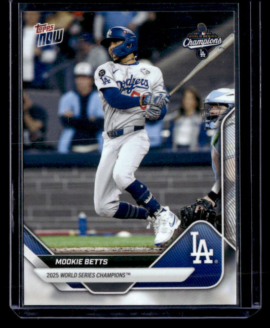 2025 Topps Now World Series Champions Los Angeles Dodgers #WS-2SP Mookie Betts