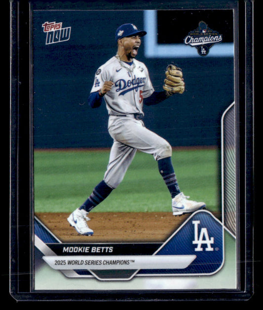 2025 Topps Now World Series Champions Los Angeles Dodgers #WS-2SSP Mookie Betts