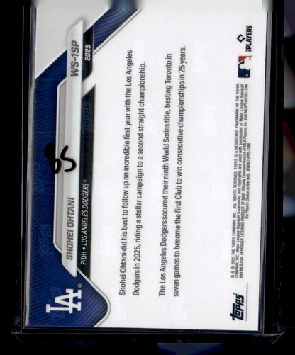 2025 Topps Now World Series Champions Los Angeles Dodgers #WS-1SP Shohei Ohtani