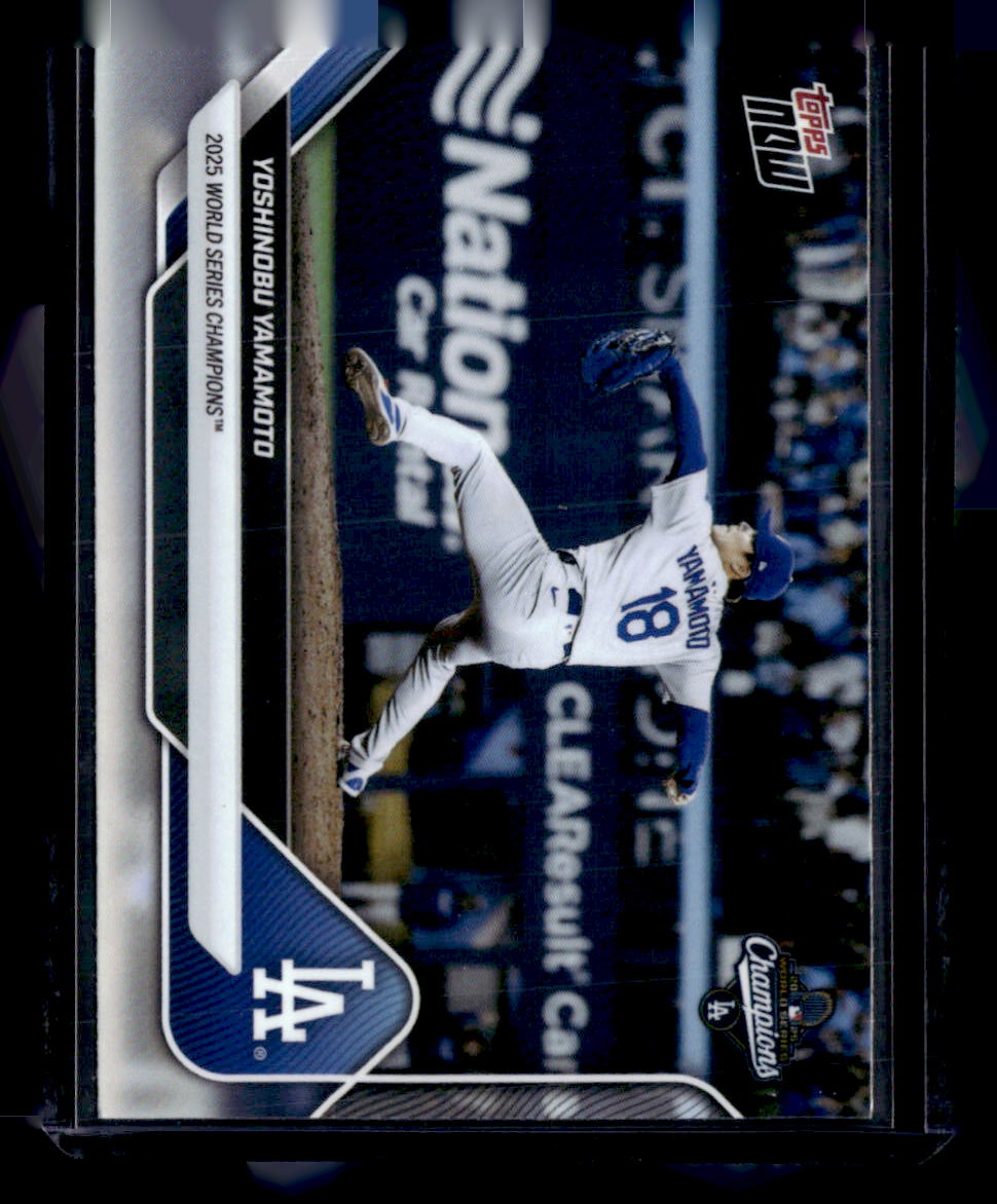 2025 Topps Now World Series Los Angeles Dodgers #WS-10SSP Yoshinobu Yamamoto