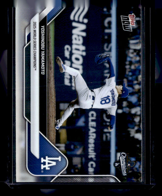 2025 Topps Now World Series Los Angeles Dodgers #WS-10SSP Yoshinobu Yamamoto