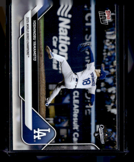 2025 Topps Now World Series Los Angeles Dodgers #WS-10SSP Yoshinobu Yamamoto