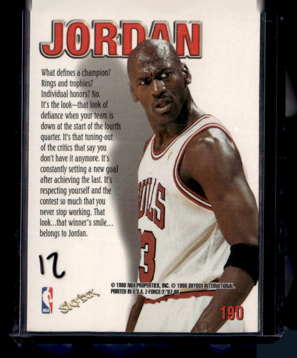 1997-98 SkyBox Z-Force #190 Michael Jordan