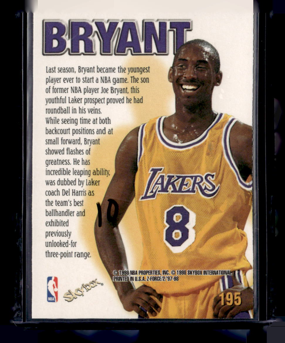 1997-98 SkyBox Z-Force #195 Kobe Bryant