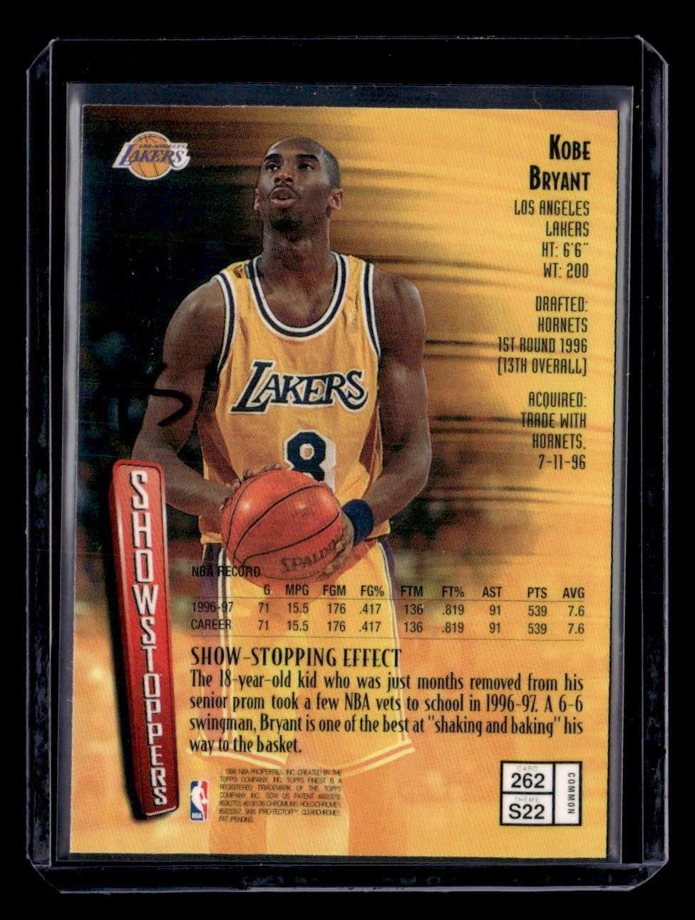 1997-98 Finest #262 Kobe Bryant