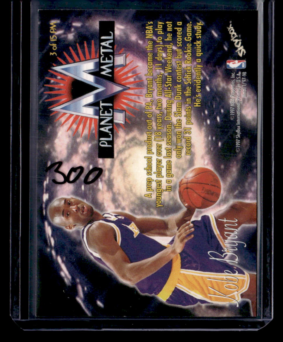 1997-98 Metal Universe #3 PM Kobe Bryant Planet Metal