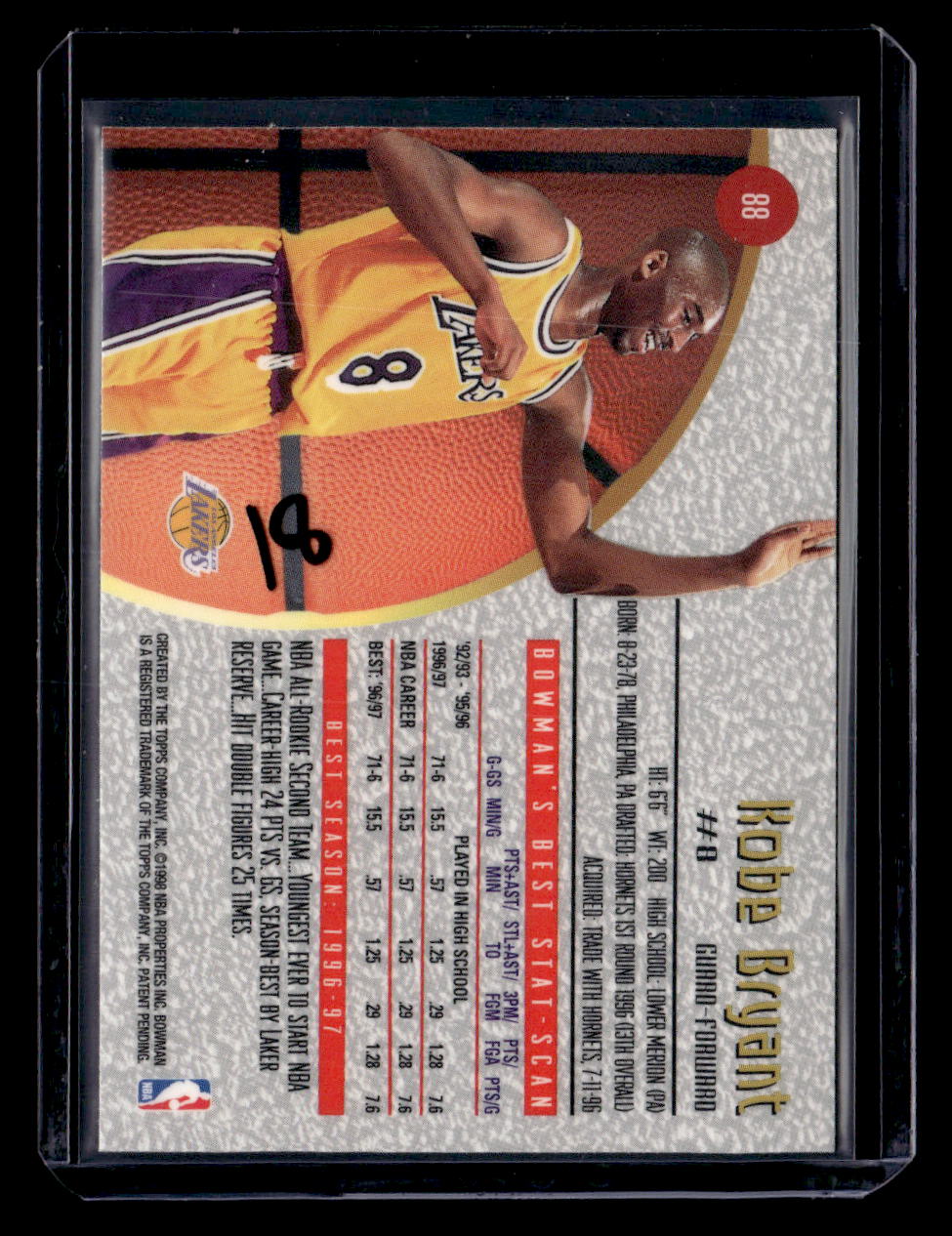 1997-98 Bowman's Best #88 Kobe Bryant