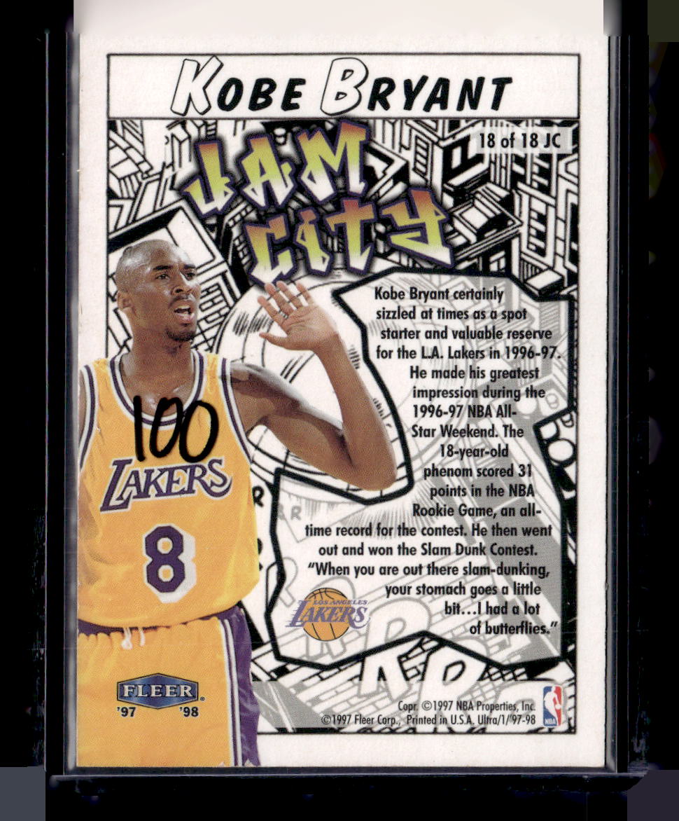 1997-98 Ultra #18 JC Kobe Bryant Jam City