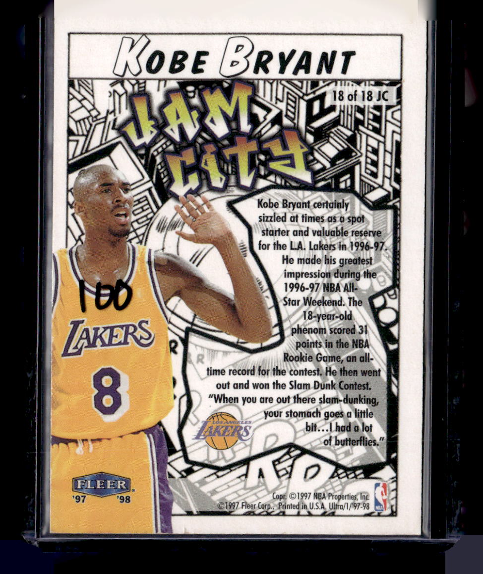 1997-98 Ultra #18 JC Kobe Bryant Jam City