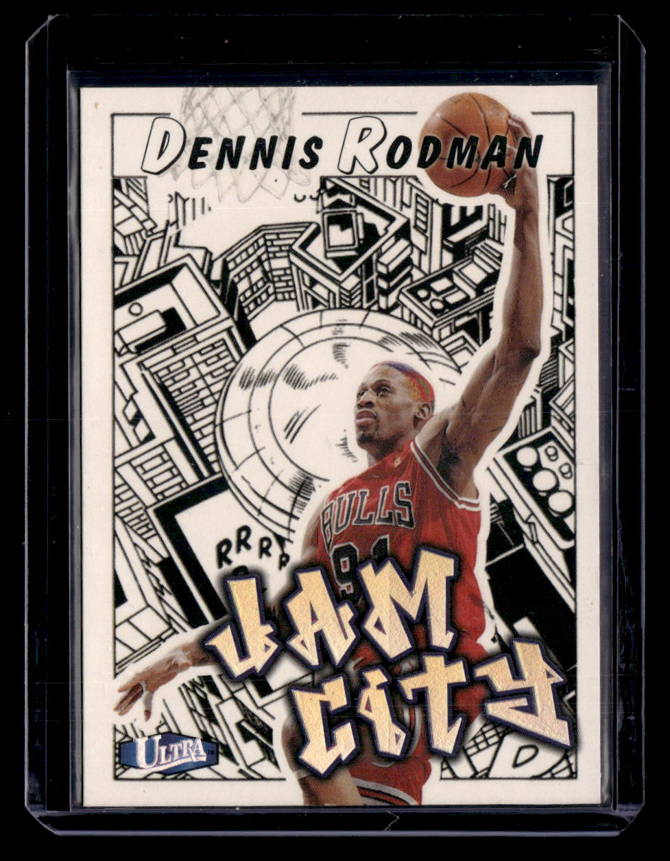 1997-98 Ultra #14 JC Dennis Rodman Jam City