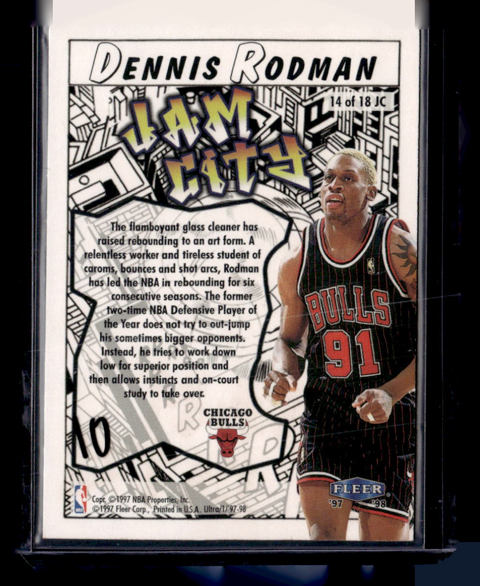 1997-98 Ultra #14 JC Dennis Rodman Jam City