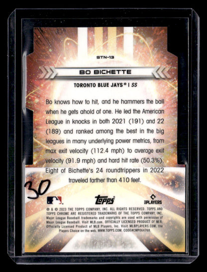 2023 Topps Chrome Cosmic #STN-13 Bo Bichette Stella Nova