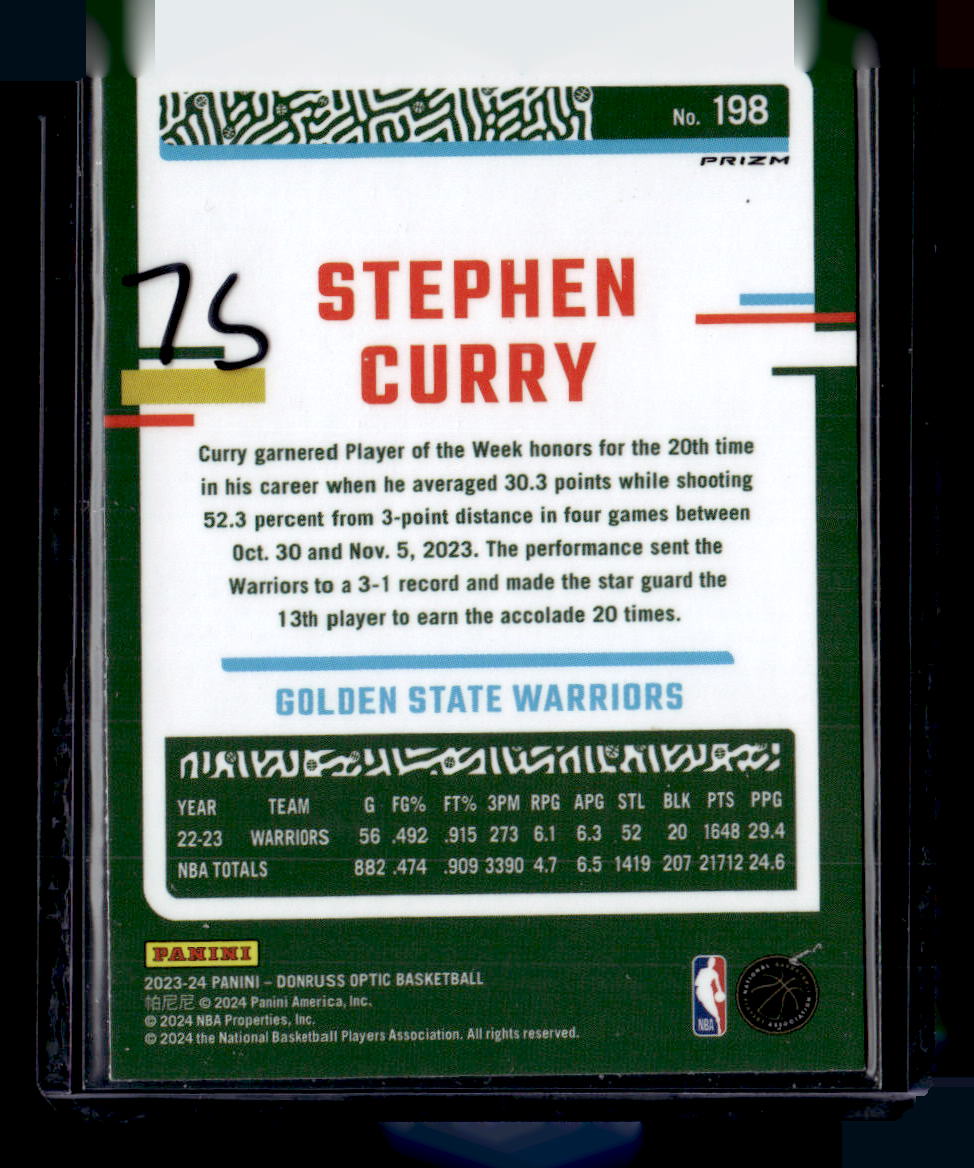 2023-24 Donruss Optic #198 Stephen Curry Photon