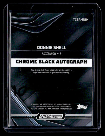 2023 Topps Composite #TCBA-DSH Donnie Shell Topps Chrome Black Autographs
