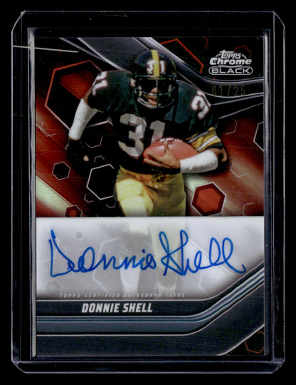2023 Topps Composite #TCBA-DSH Donnie Shell Topps Chrome Black Autographs