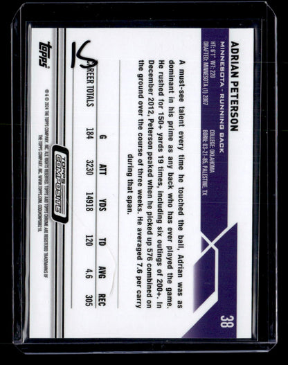 2023 Topps Composite #38 Adrian Peterson Topps Chrome Geometric Gold #/50