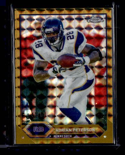 2023 Topps Composite #38 Adrian Peterson Topps Chrome Geometric Gold #/50
