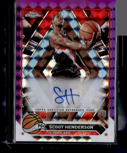 2023-24 Topps Chrome #CG-SH Scoot Henderson Autographs Purple Refractors
