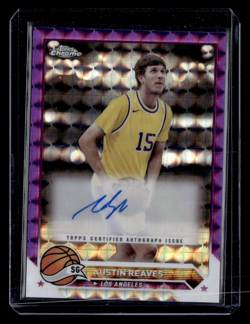 2023-24 Topps Chrome #CG-AR Austin Reaves Autographs Purple Refractors