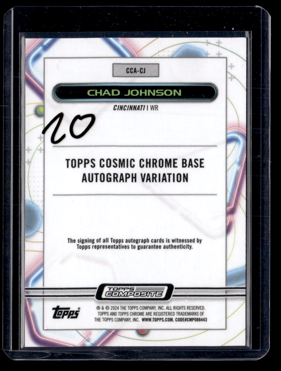 2023 Topps Composite #CCA-CJ Chad Johnson Cosmic Chrome Autographs