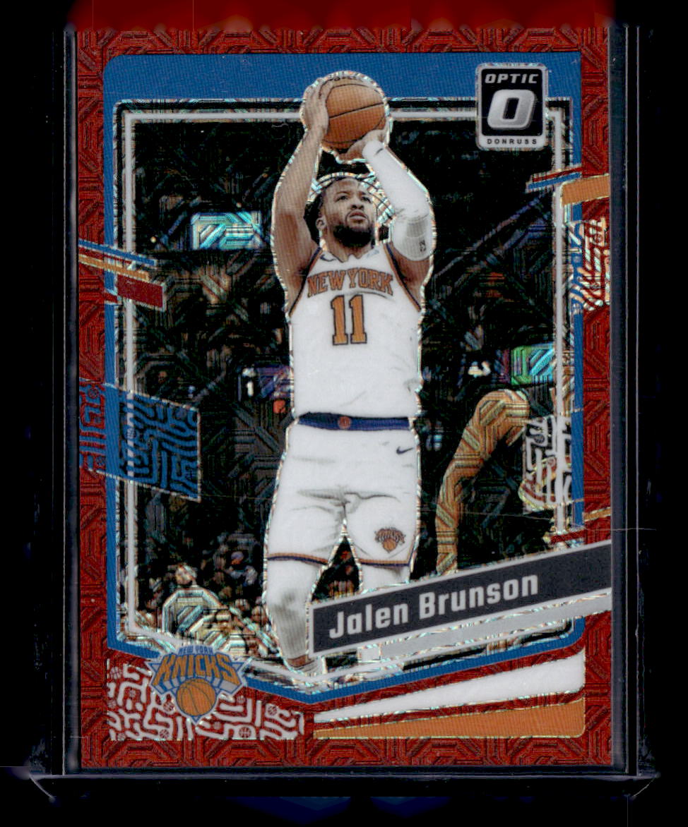 2023-24 Donruss Optic #158 Jalen Brunson Choice Red #/88
