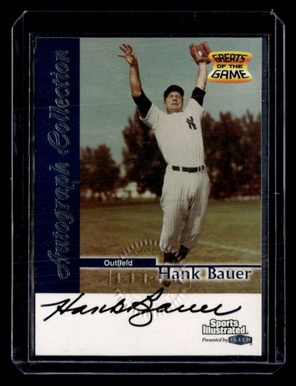 1999 Sports Illustrated Greats of the Game #NNO Hank Bauer Autographs