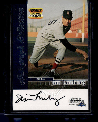 1999 Sports Illustrated Greats of the Game #NNO Jim Lonborg Autographs