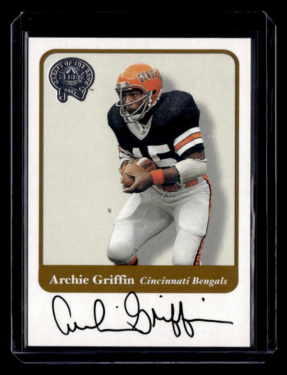 2002 Fleer Throwbacks #NNO Archie Griffin Greats of the Game Autographs