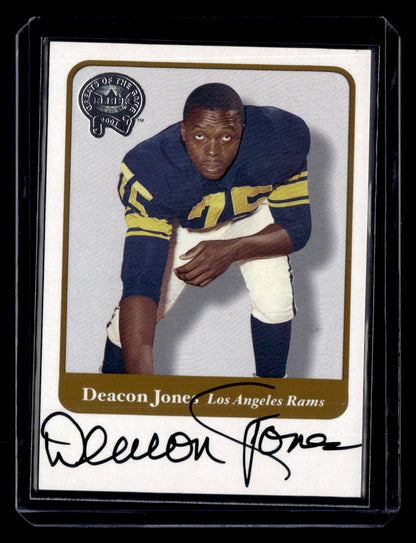 2002 Fleer Throwbacks #NNO Deacon Jones Greats of the Game Autographs
