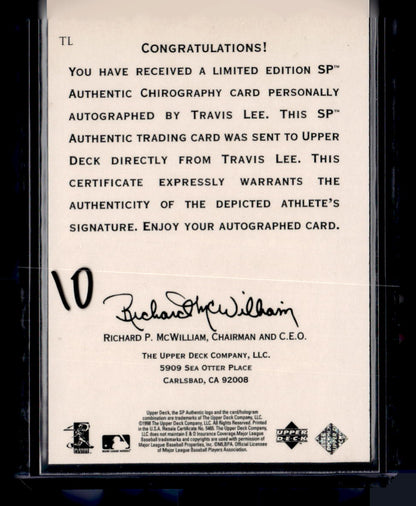 1998 SP Authentic #TL Travis Lee Chirography