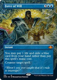 MTG Dominaria Remastered Force of Will (Borderless)